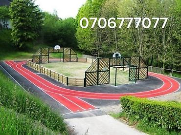 каток продаю: Резиновое покрытие: Многофункциональная спортивная площадка с беговыми — 1