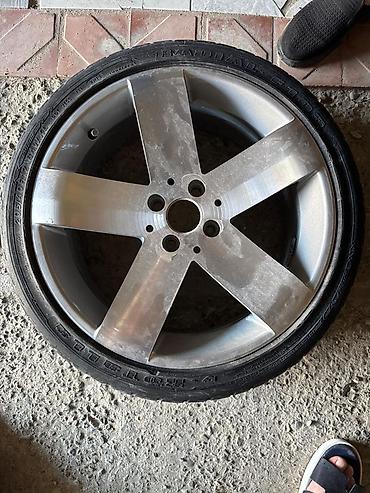 kia disk təkər: 4 ədəd yüngül lehimli disk və şin komplekti İdeal veziyyetde çatsız — 1