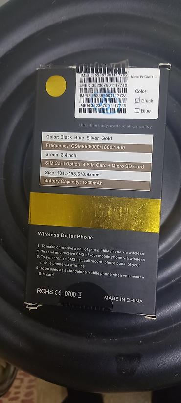 53: Model: PHONE I13 – 4 sim kartlı telefon Özəlliklər: - Ekran: 2.4 düym — 3
