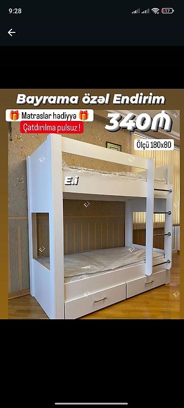 alt ust kravatlar: Oğlan və qız üçün, Yeni, Çarpayı, Matras ilə, Siyirməli — 1