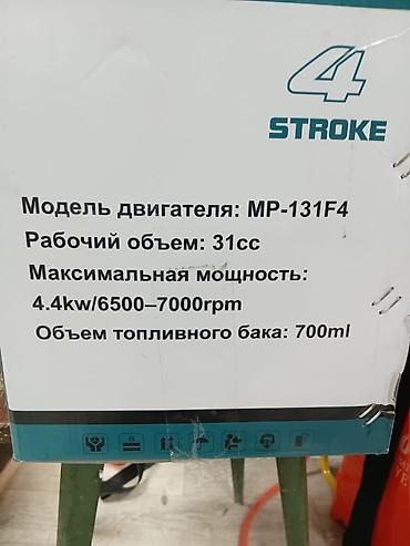 генер: Бензиновый триммер/мотокоса 4‑тактная Характеристики по шильдику: - — 6