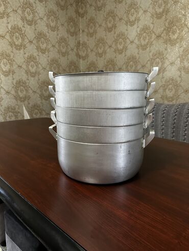 алюминиевая посуда: Мантоварка GRAND 18 л, 4 сетки, алюминий