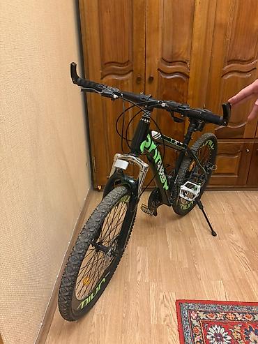 İdman velosipedləri: MTB tipli velosiped - Gödəkçə: alüminium/metal karkas, qara-yaşıl — 2