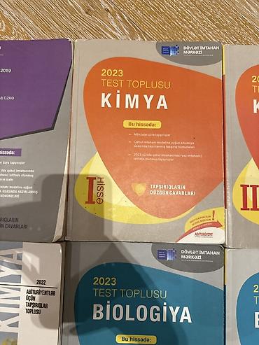 Testlər: Məhsul: DİM “Test Toplusu” kitabları dəsti – Kimya və Biologiya — 2