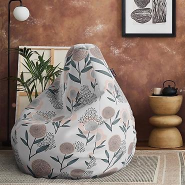 teksas kosulje: Lazy bag – Retro cvetići na sivoj pozadini (šifra: 095-270) — 1