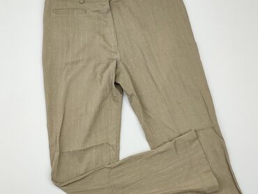 eleganckie brązowa bluzki: Material trousers, S (EU 36), condition - Good
