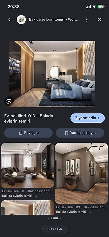 Dizayn, layihə: Ev tam temirlidir icerisinde her seyi var gir yasa yanliz qiz — 2