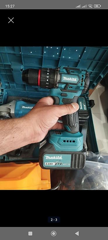hacar desti: Makita 21V akkumulaytorlu alət dəsti - Dəst tərkibi: akkumulyatorlu — 2