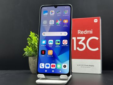 Samsung: Redmi, Redmi 13C, Б/у, 256 ГБ, цвет - Белый, 2 SIM