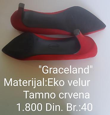 Salonke: Graceland ženske salonke - Model: špicasti vrh, niska štikla (kitten — 9