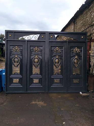 Распашные ворота: Металлические ворота и калитки под заказ - Изготовление распашных и — 36