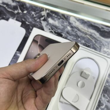 Apple iPhone: IPhone 16 Pro, Б/у, 256 ГБ, Desert Titanium, Чехол, Коробка, 93 % — 9