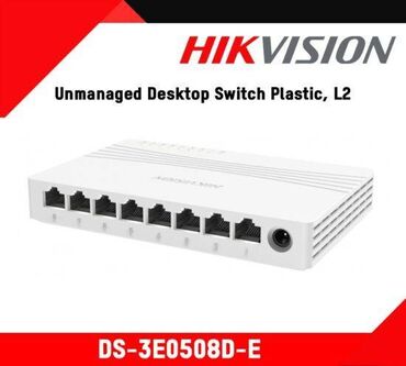 установка wi fi в бишкеке цена: HUB Switch HIKVISION DS-3E0508D-E 8-port 10/100/1000Mbps Новый Цена