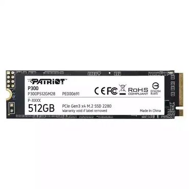 ajfon 9: Brand: Patriot Model: SSD M.2 NVMe 512GB Patriot P300 1700MBs/1100MBs
