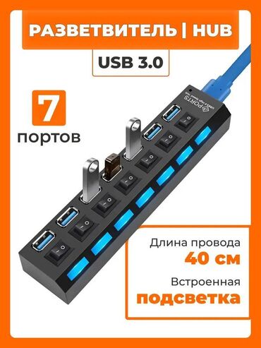 мониторы 2 x displayport: 💻🔌USB хаб на 7 портов с кнопками включения. Удобный разветвитель для