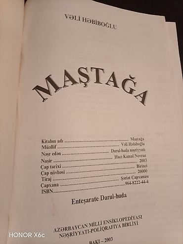 lotu bextiyar kitabi: Vəli Həbiboğlunun Maştağa kitabı satılır. Vvhatsapp aktivdir — 2