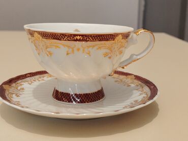 Süfrə qab-qacaqı: Çay dəsti, rəng - Ağ, Farfor, 6 nəfərlik, Yaponiya
