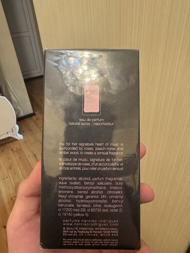 locasit parfum qiymeti: Narciso rodriguez parfum 3.3fl.oz 100ml amerika mehsuludu halaqrami