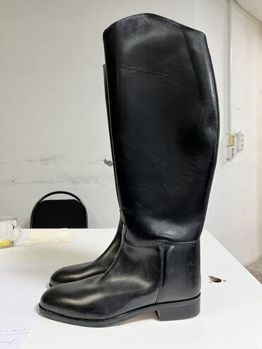 обувь ручной работы: Сапоги, Размер: 44, цвет - Черный