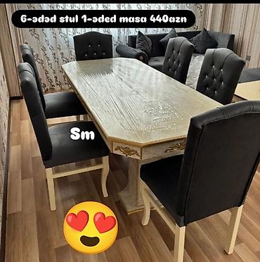 qabaq ustolu: Yeni, 6 stul — 1