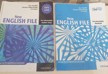 mektebeqeder ingilis dili kitabi: Oxford New English File- 5 manat