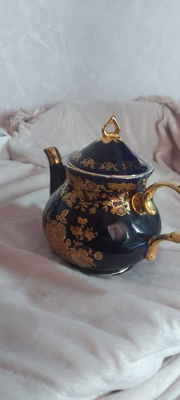 Dəm çaydanları: Yeni, rəng - Göy, Dəm caydanı, Farfor, 1 l, Çexiya — 8