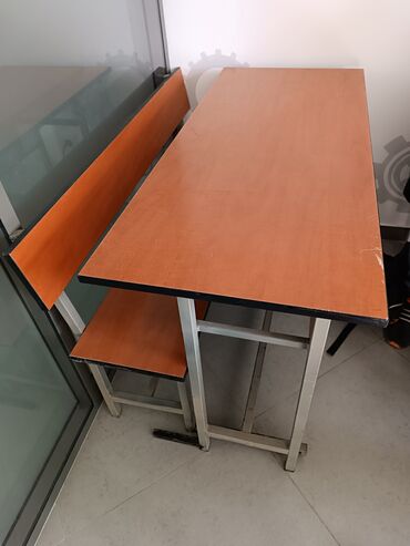 офисные столы бу: Офисный Стол, цвет - Коричневый, Б/у