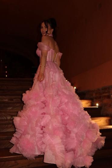 Вечерние платья: Вечернее платье, Пышное, Длинная модель, Фатин, Без рукавов, Шлейф, XS, S, M — 8