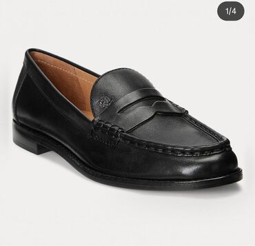 обувь ручной работы: Лоферы, 37.5, Ralph Lauren, Новый, цвет - Черный, Платная доставка