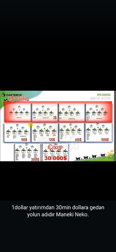 əl mikseri: Maneki Neko oyununda 1 dollarlıq yatırımla 30 min dollara çatmağın
