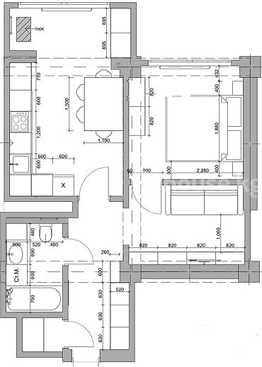 Продажа квартир: 2 комнаты, 48 м², Элитка, 8 этаж, Дизайнерский ремонт — 8