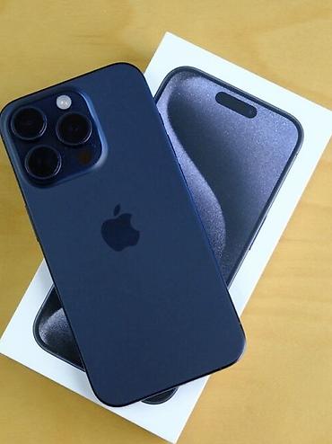 IPhone 15 Pro, 128 GB, Blue Titanium, Simsiz şarj, Face ID, Sənədlərlə lalafo.az -da IPhone 15 Pro, 128 GB, Blue Titanium, Simsiz şarj, Face ID, Sənədlərlə