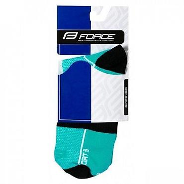 slauf sa tendom: ČARAPE FORCE SPORT 3, TIRKIZ-CRNE S-M/36-41 | niske biciklističke — 4