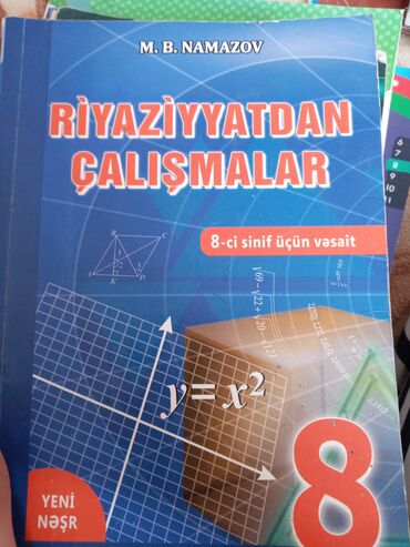9 cu sinif riyaziyyat kitabi e derslik pdf: M.B. Namazovun "Riyaziyyatdan çalışmalar" kitabı, 8-ci sinif