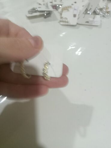 Bijuteriya dəstləri: Zərgərlik dəsti – müxtəlif modellərdə sırğalar - Ay və ulduz motivli — 14