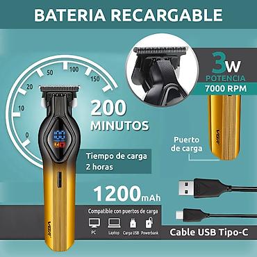 tostur: Trimmer VGR 921 - 2 sürətli - 6500-7500RPM / 1200MAH - 200 Dəqiqə / — 9