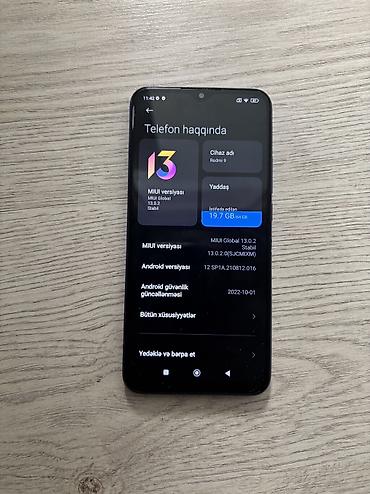 gence redmi: Xiaomi 64 GB, rəng - Mavi, 
 Barmaq izi — 2