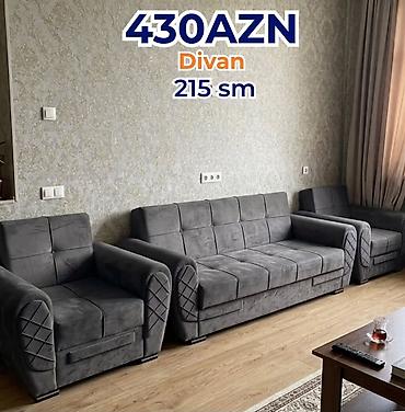 divan kontakt home: Divan – 215 sm Qiymət: 430 AZN (şəkildə göstərilib) - Rəng: tünd boz — 1