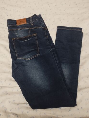 джинсы темно: Прямые, Стрейч