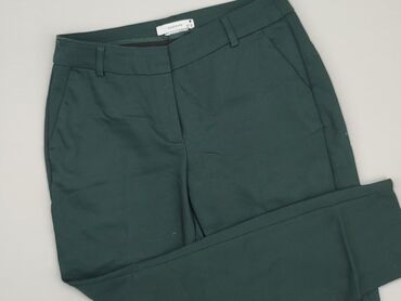 czarne spodnie materiałowe szerokie: Material trousers, Reserved, M (EU 38), condition - Very good