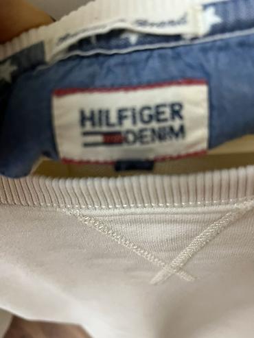 sweatshirt: Tommy Hilfiger Denim süveter (sweatshirt) - Rəng: ağ - Model: raglan — 2
