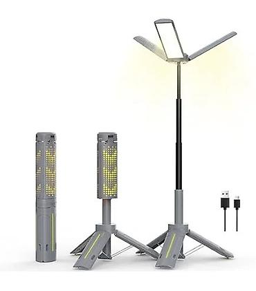 agac az: Açıq hava üçün çoxfunksiyalı LED tripot işıq - 3 panelli LED başlıq — 1