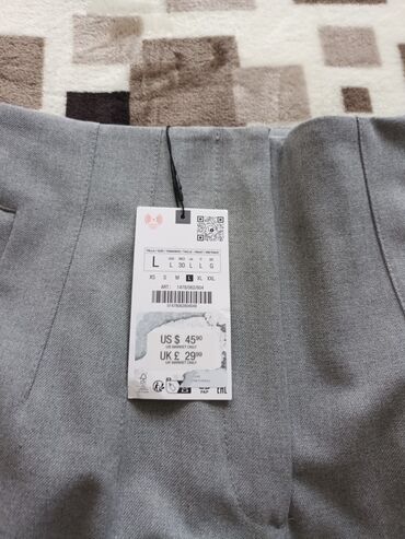 zenske pantalone zara: L (EU 40), Visok struk, Ravne nogavice