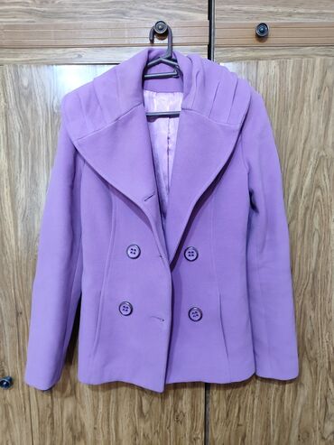 пальто женское: Пальто S (EU 36), цвет - Фиолетовый