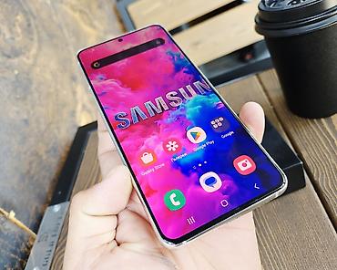 note 2: Samsung Galaxy S21 5G, Б/у, 128 ГБ, цвет - Белый, 1 SIM, 2 SIM — 6