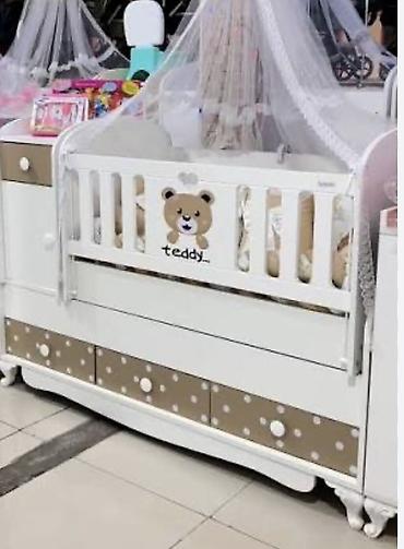 Beşiklər: Uşaq beşiyi – “Teddy” dizaynı Əldədir çox az işlənib nəğd 350 — 1