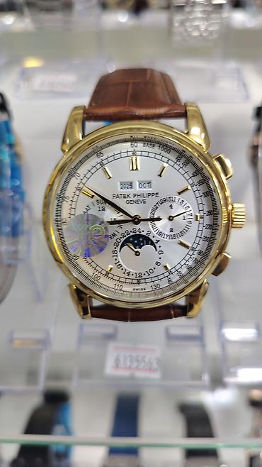 saat omega: Patek Philippe Geneve kişi qol saatı – klassik üslubda, çoxfunksiyalı — 2