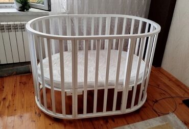 Qida məhsulları: Oğlan və qız üçün, Yumru, Beşik, Dəst ilə, Matras ilə, Yellənmə mexanizmsiz
