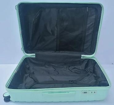 Putni koferi i torbe: Set kofera za putovanje – 3 komada, mint zelena boja - Tvrda školjka — 11