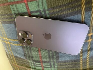 телефон айфоны: IPhone 14 Pro Max, Колдонулган, 256 ГБ, Deep Purple, Каптама, 86 %